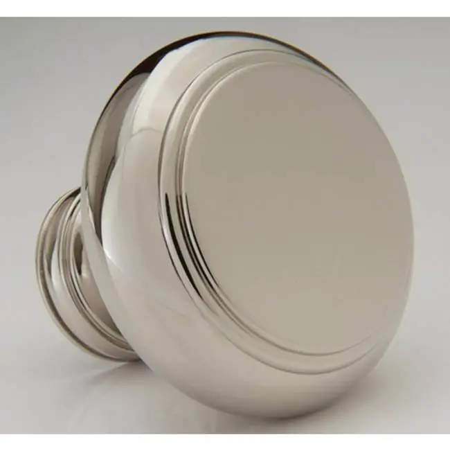 Terrace 1-1/2" Round Knob - Engraved - Antique Brass