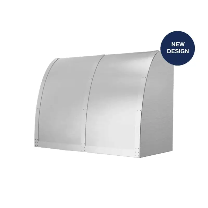 Atlas (36"W X 24"D X 30"H) 600 In-Hood Blower Incl. Finish: Stainless Steel With Designer Metal Strapping And Rivets.