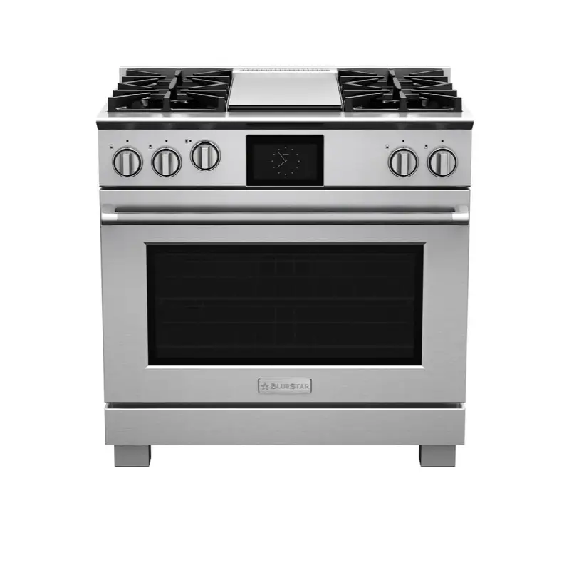 36" Dual Fuel Range (4) Burners With 12" Griddle