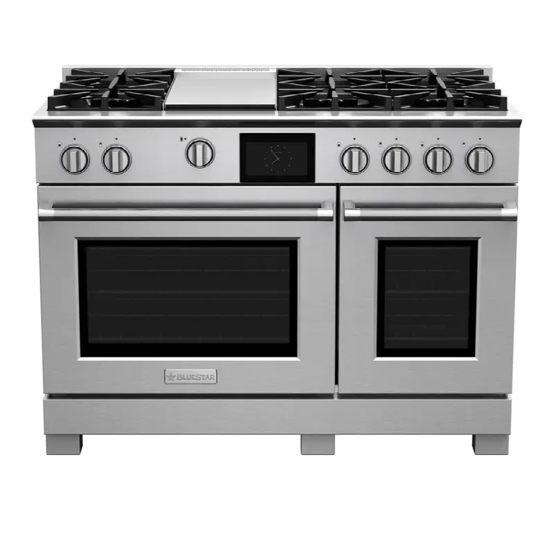 48" Dual Fuel Range (6) Burners With 12" Griddle