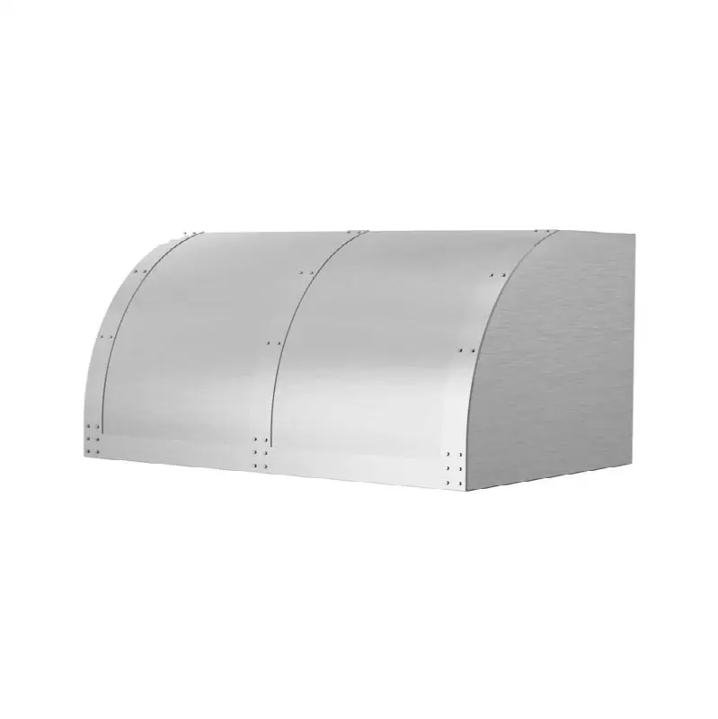36" Bonanza Wall Hood With Brushed Stainless Strapping And Rivets. 600 CFM Internal Blower Included.