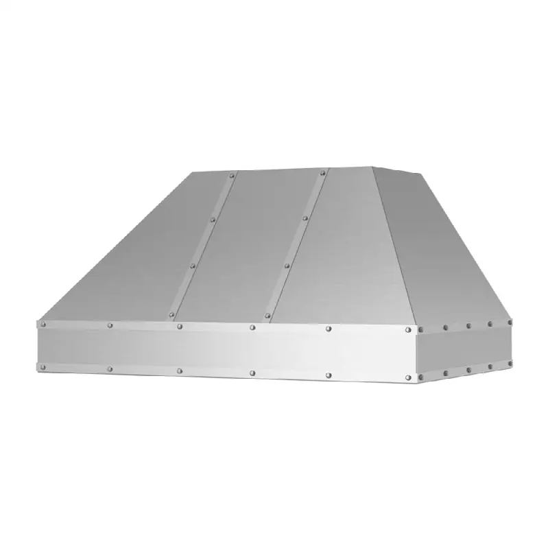 42" Hampton Wall Hood With Brushed Stainless Strapping And Rivets