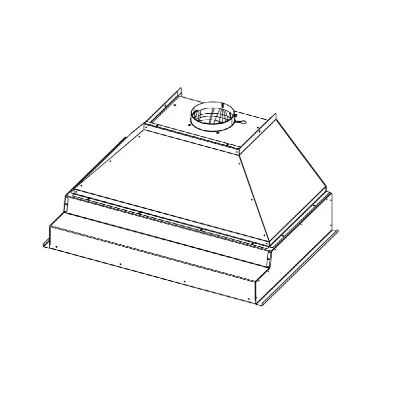 Professional Metal Liner 34" __ X 22-11/16"D X 12"H Sloped Sides 600 In-Hood Blower Incl.