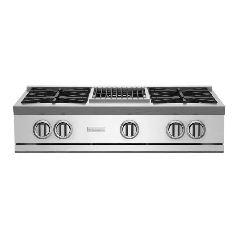 36" Nova (Rnb) Range Top - (4) Burners With 12" Charbroiler