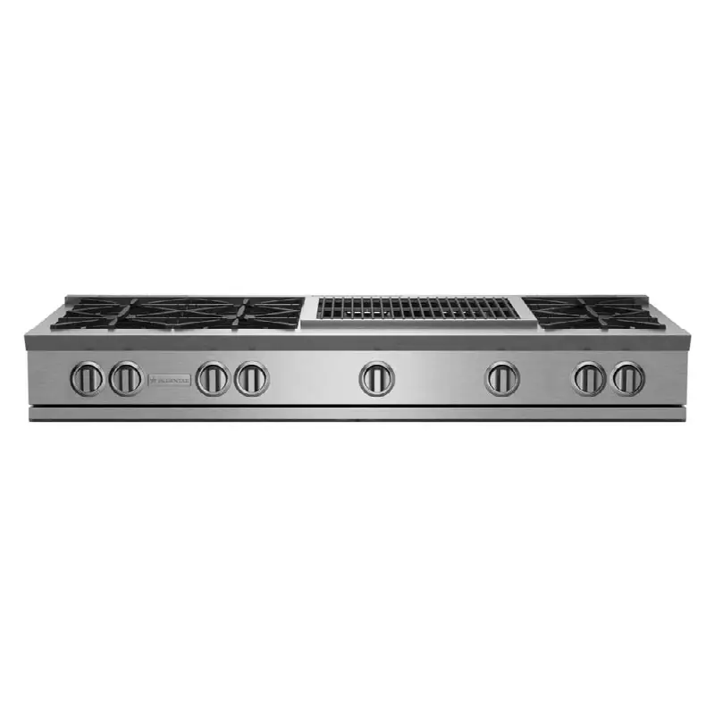 60" Nova (Rnb) Range Top - (6) Burners With 24" Charbroiler