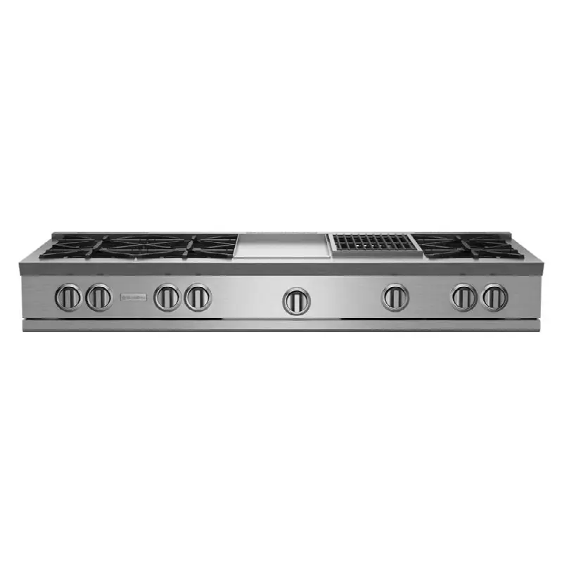 60" Nova (Rnb) Range Top - (6) Burners With 12" Griddle And 12" Charbroiler