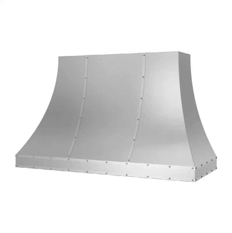 60" Ridgeline Wall Hood With Designer Metal Strapping And Rivets