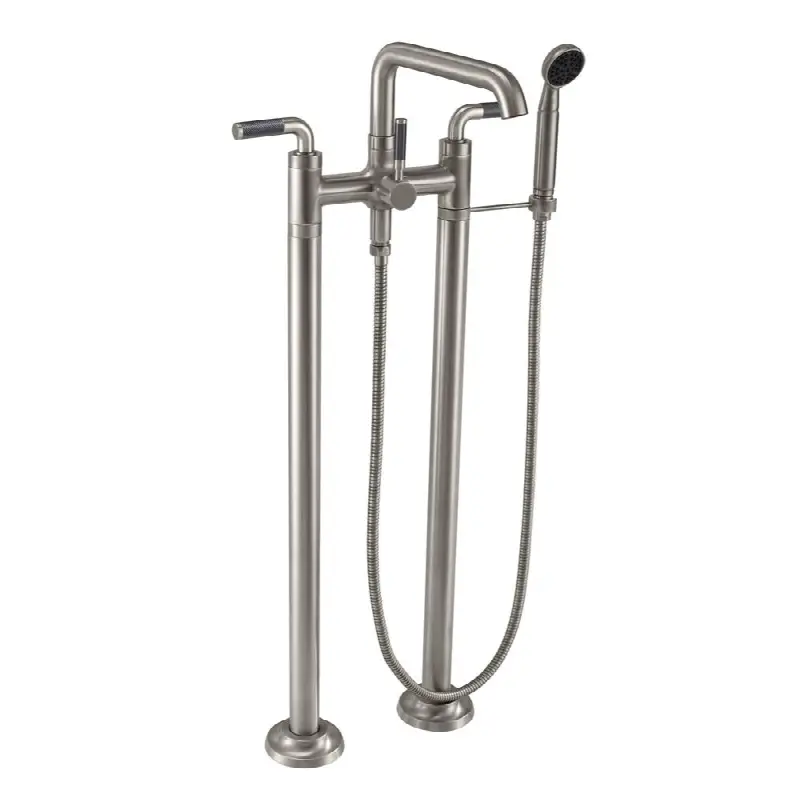 Industrial Floor Mount Tub Filler - Low Quad Spout