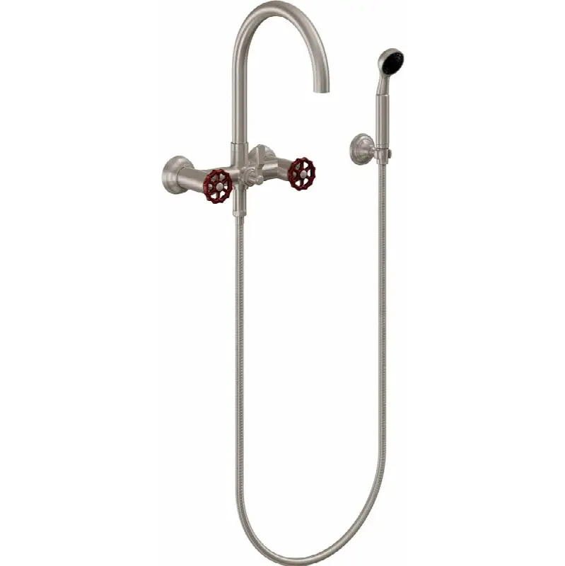 Industrial Wall Mount Tub Filler - Arc Spout