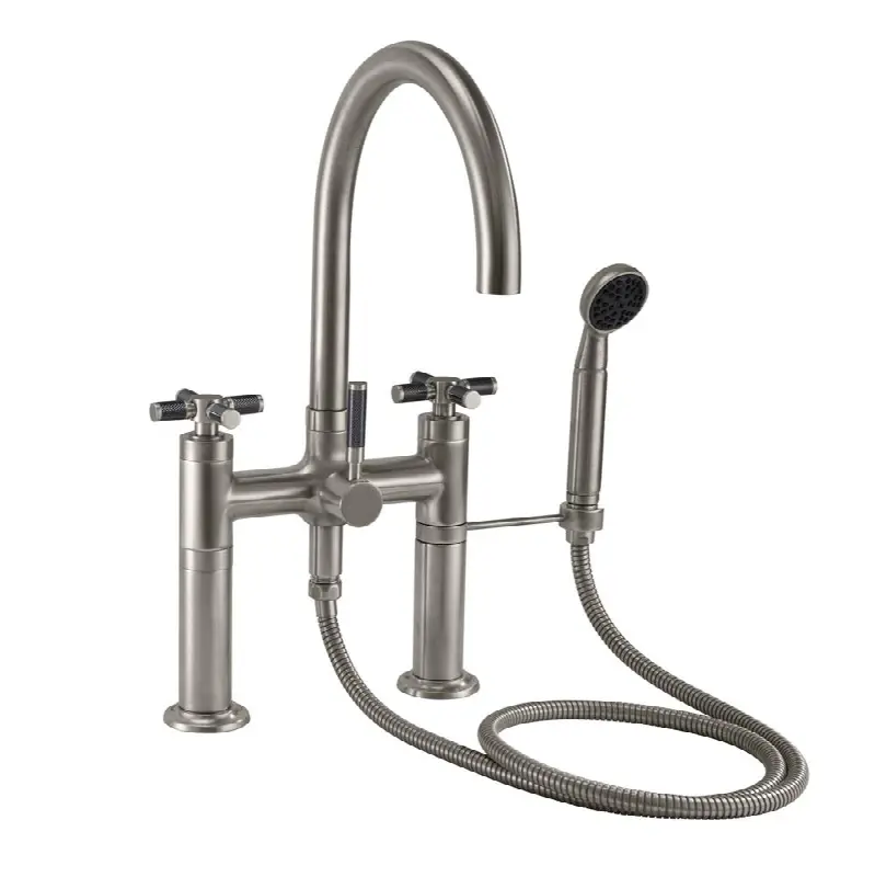 Industrial Deck Mount Tub Filler - Arc Spout