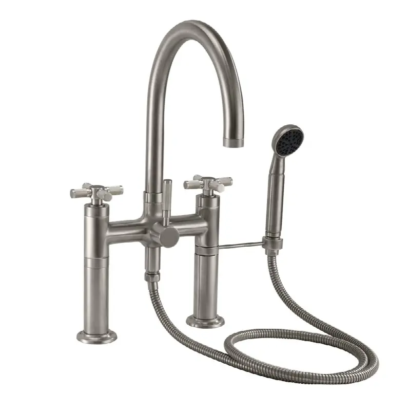 Industrial Deck Mount Tub Filler - Arc Spout