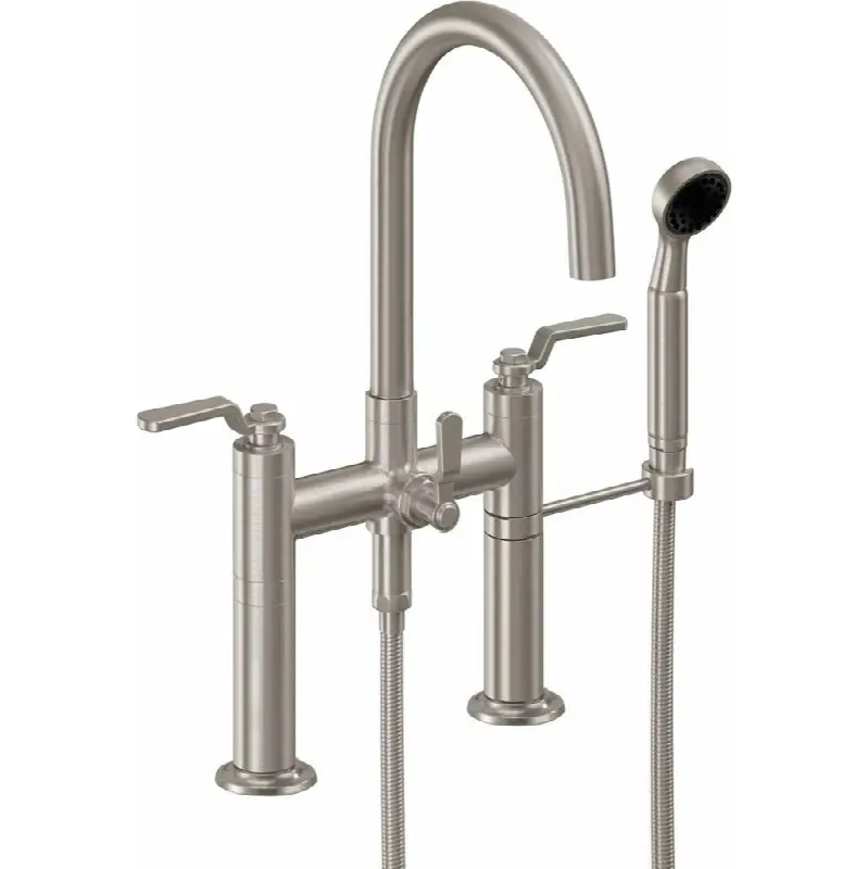Industrial Deck Mount Tub Filler - Arc Spout