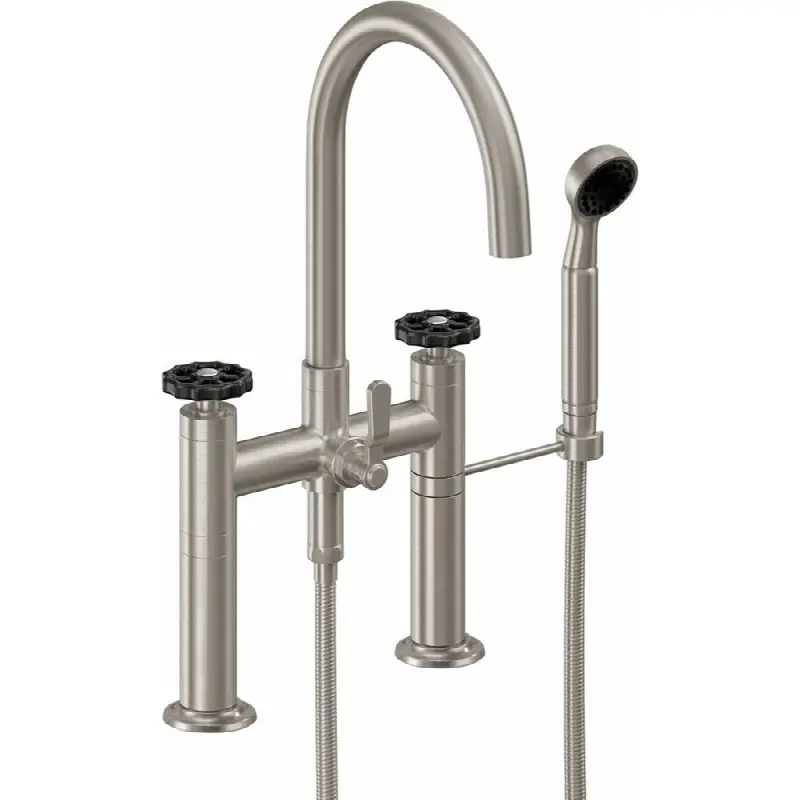 Industrial Deck Mount Tub Filler - Arc Spout