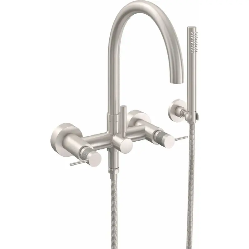 Contemporary Wall Mount Tub Filler - Arc Spout