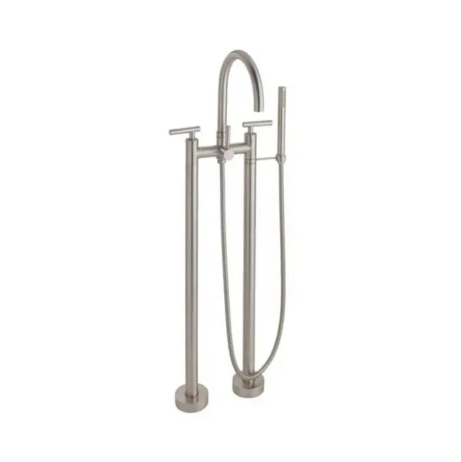 Contemporary Wall Mount Tub Filler - Arc Spout