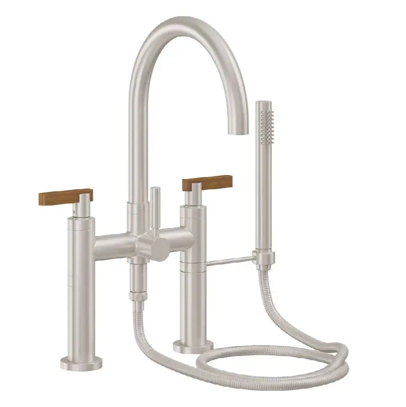 Contemporary Deck Mount Tub Filler - Arc Spout