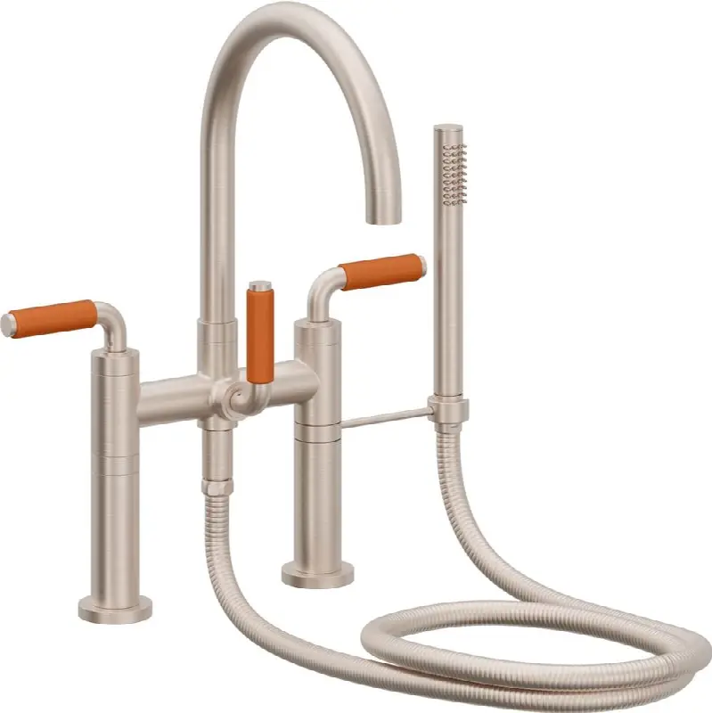Contemporary Deck Mount Tub Filler