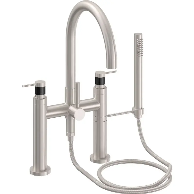 Contemporary Deck Mount Tub Filler - Arc Spout