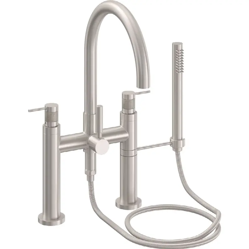 Contemporary Deck Mount Tub Filler - Arc Spout