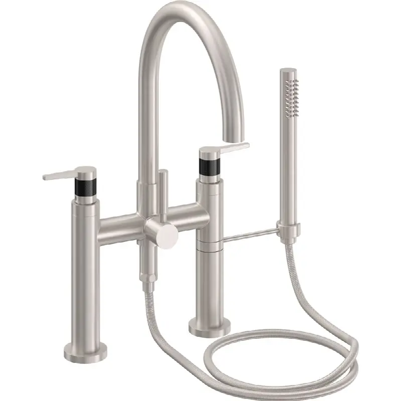 Contemporary Deck Mount Tub Filler - Arc Spout