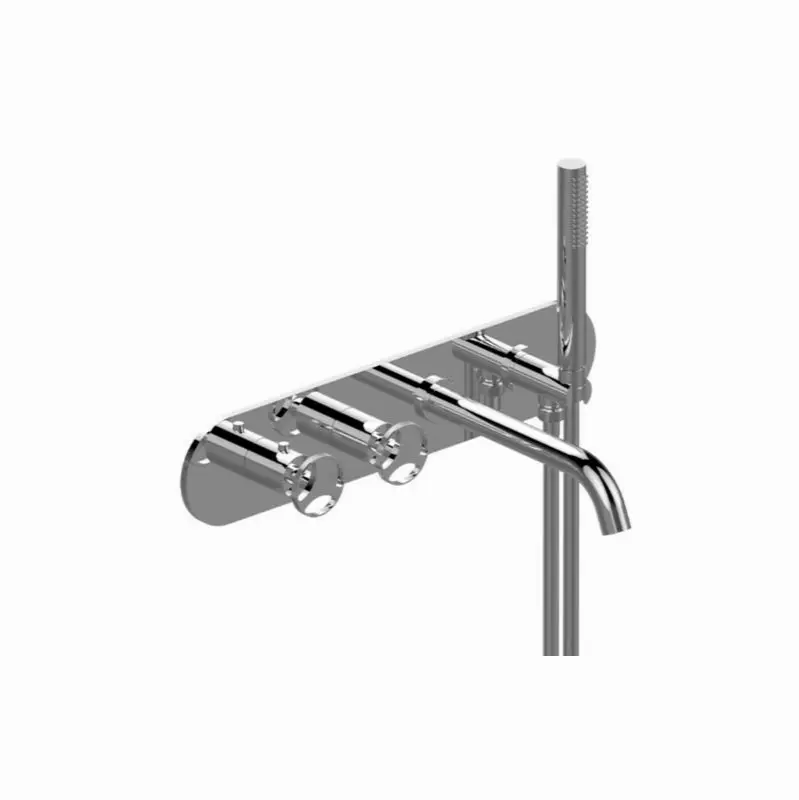 Harley Wall-Mounted M-Series Thermostatic System - Tub Spout and Handshower (Trim)