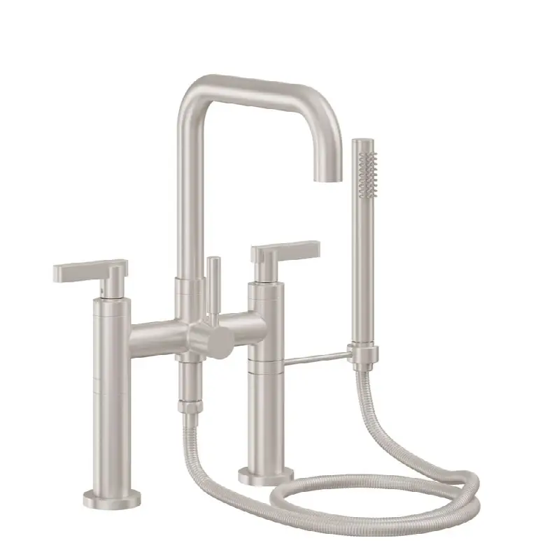 Contemporary Deck Mount Tub Filler - Quad Spout