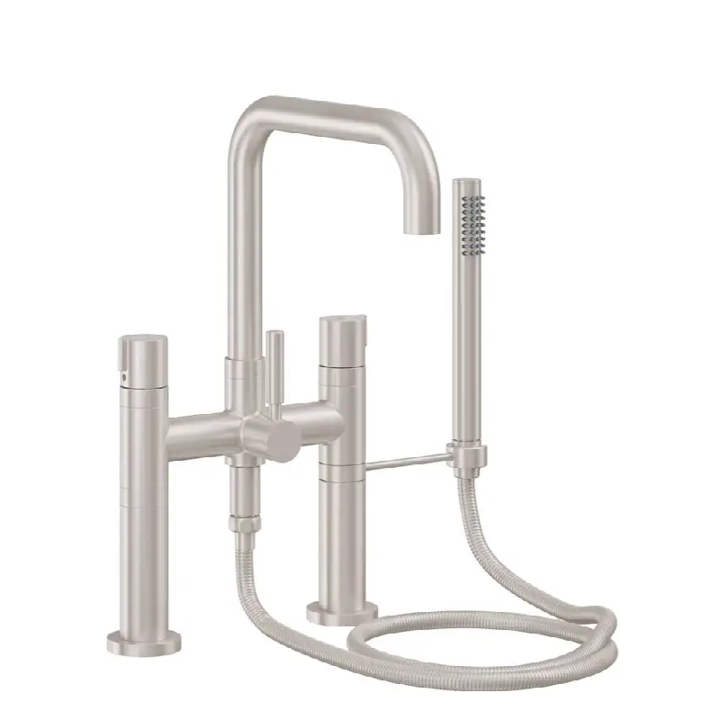 Contemporary Wall Mount Tub Filler - Quad Spout