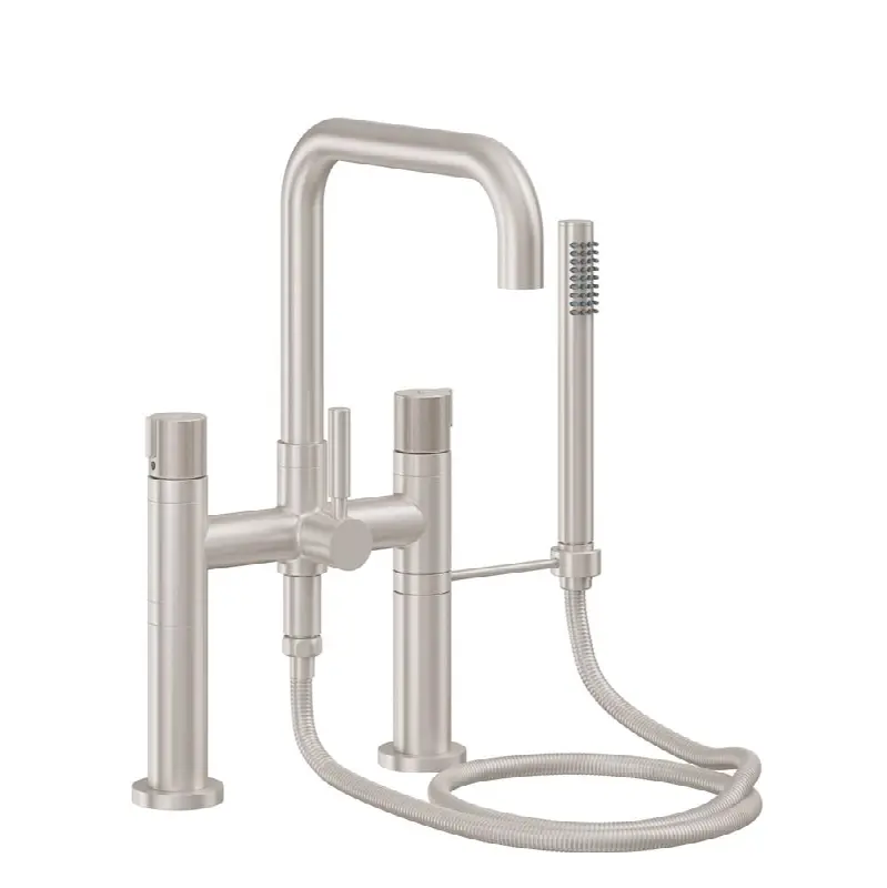 Contemporary Wall Mount Tub Filler - Quad Spout