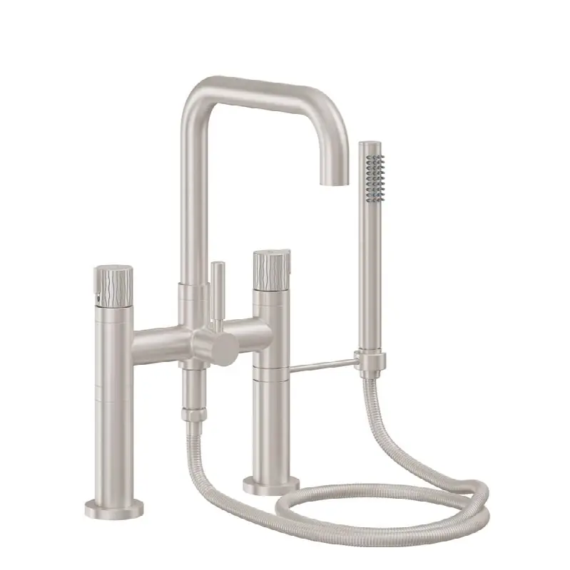 Contemporary Wall Mount Tub Filler - Quad Spout
