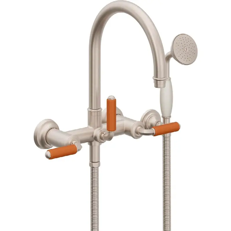 Traditional Wall Mount Tub Filler - Arc Spout