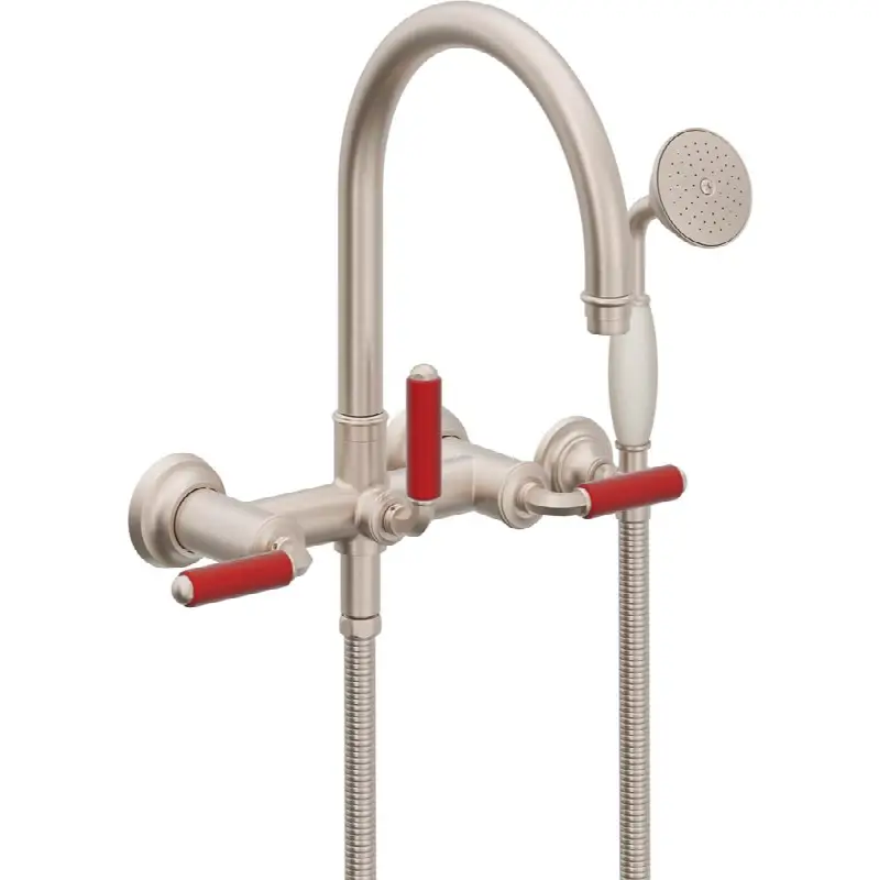 Traditional Wall Mount Tub Filler - Arc Spout