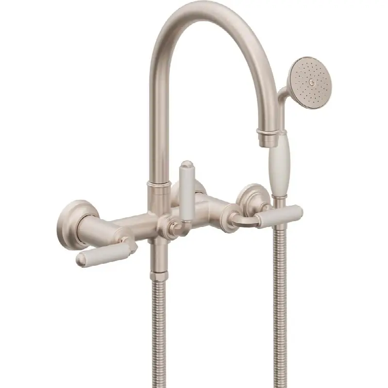 Traditional Wall Mount Tub Filler - Arc Spout