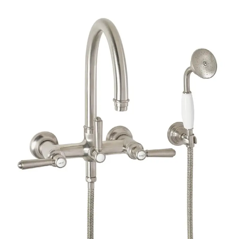 Traditional Wall Mount Tub Filler - Arc Spout