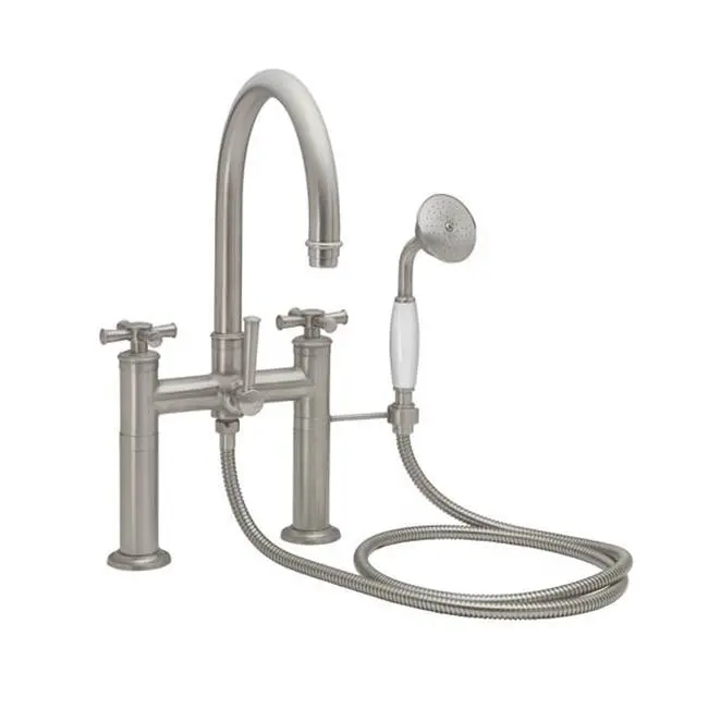 Traditional Deck Mount Tub Filler - Arc Spout