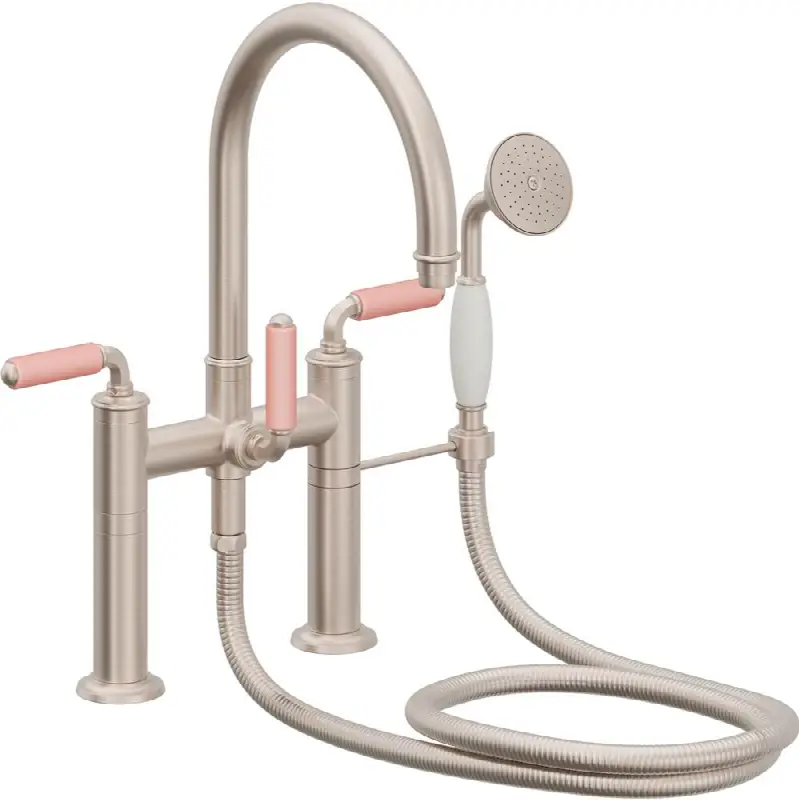 Traditional Deck Mount Tub Filler - Arc Spout