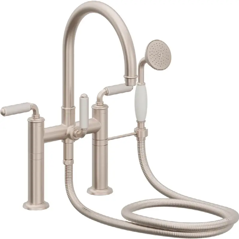 Traditional Deck Mount Tub Filler - Arc Spout