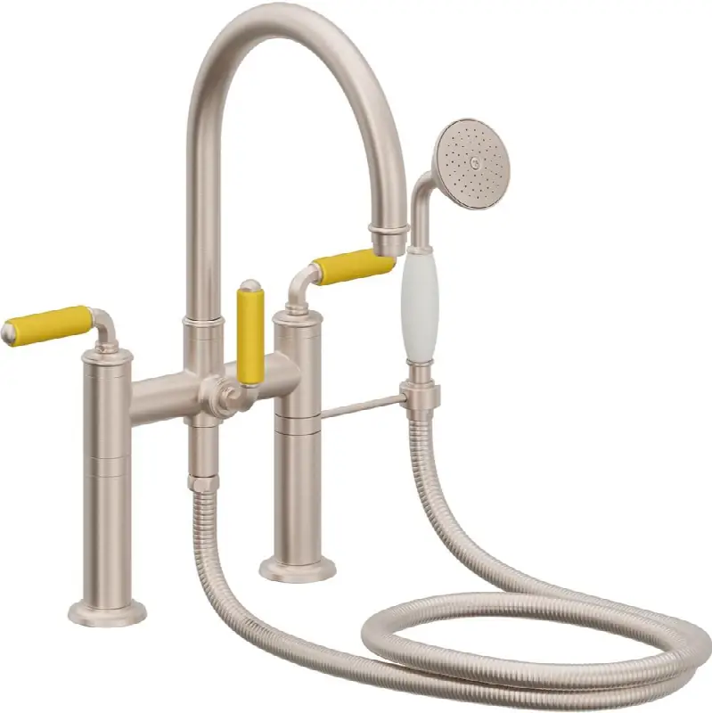 Traditional Deck Mount Tub Filler - Arc Spout