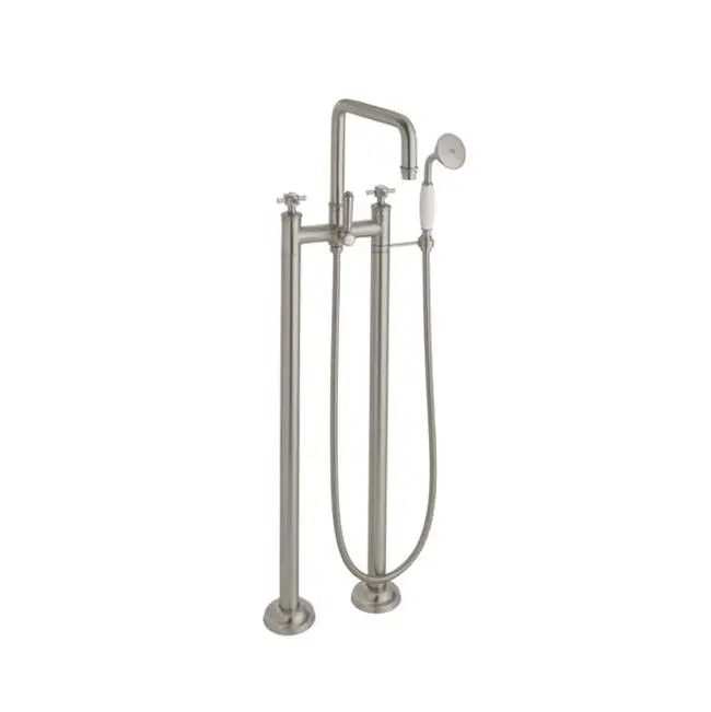 Traditional Floor Mount Tub Filler - Quad Spout