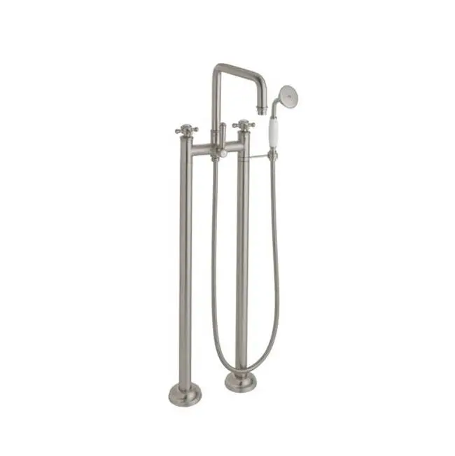 Traditional Floor Mount Tub Filler - Quad Spout