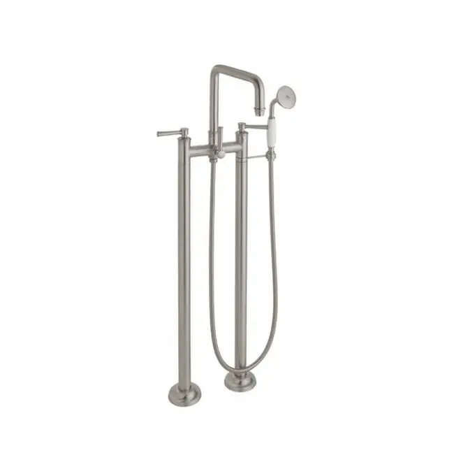 Traditional Floor Mount Tub Filler - Quad Spout