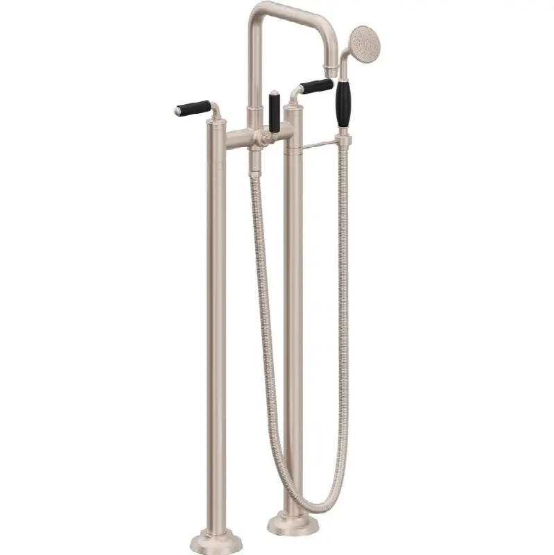 Traditional Floor Mount Tub Filler - Quad Spout