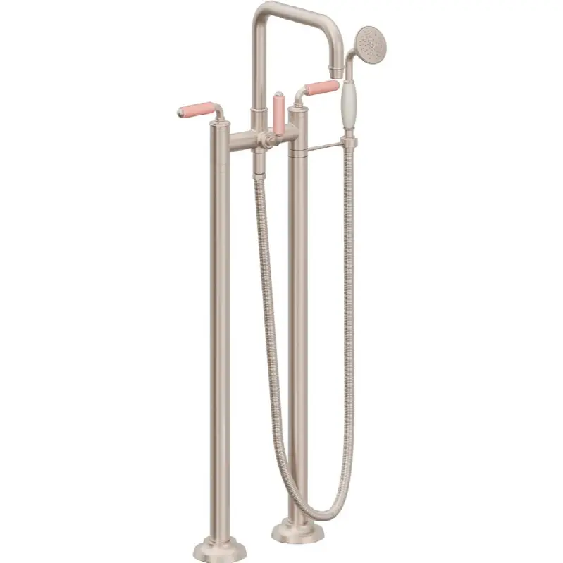 Traditional Floor Mount Tub Filler - Quad Spout