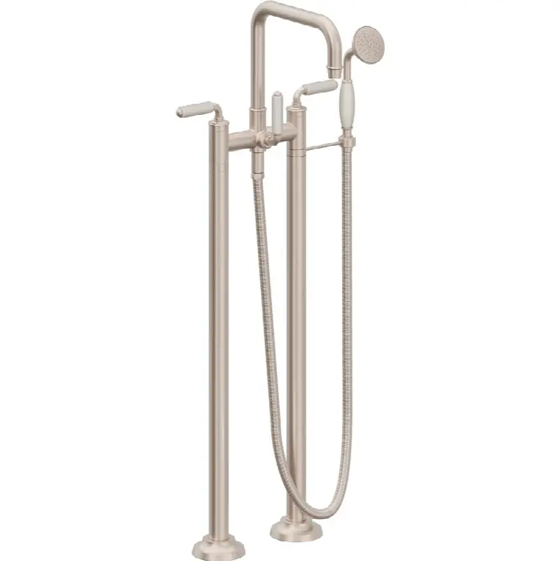 Traditional Floor Mount Tub Filler - Quad Spout