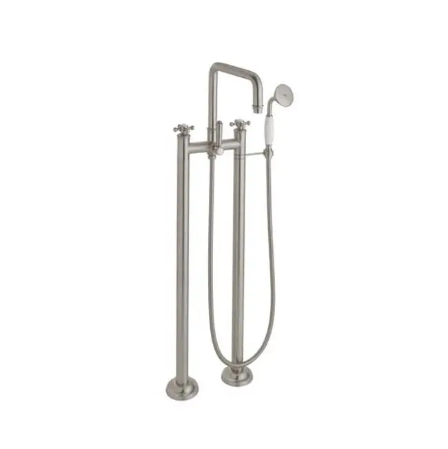 Traditional Floor Mount Tub Filler - Quad Spout