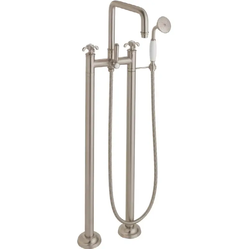 Traditional Floor Mount Tub Filler - Quad Spout