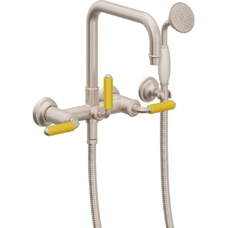 Traditional Wall Mount Tub Filler - Quad Spout