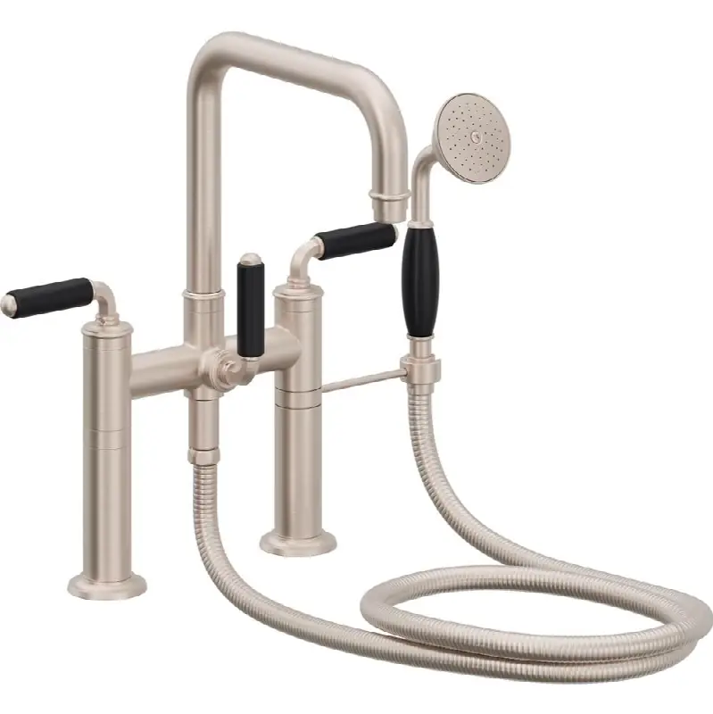Traditional Deck Mount Tub Filler - Quad Spout