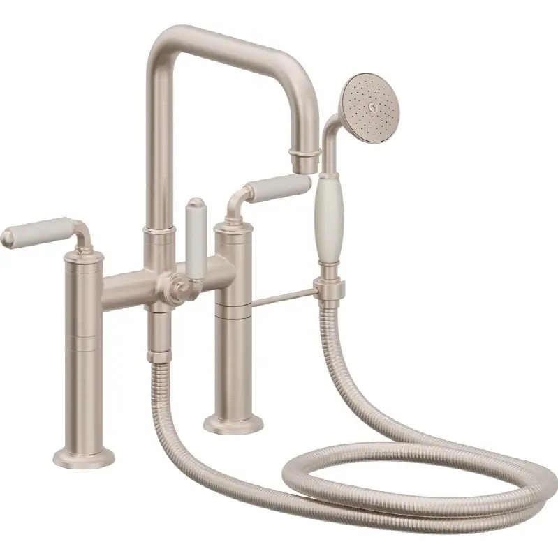 Traditional Deck Mount Tub Filler - Quad Spout