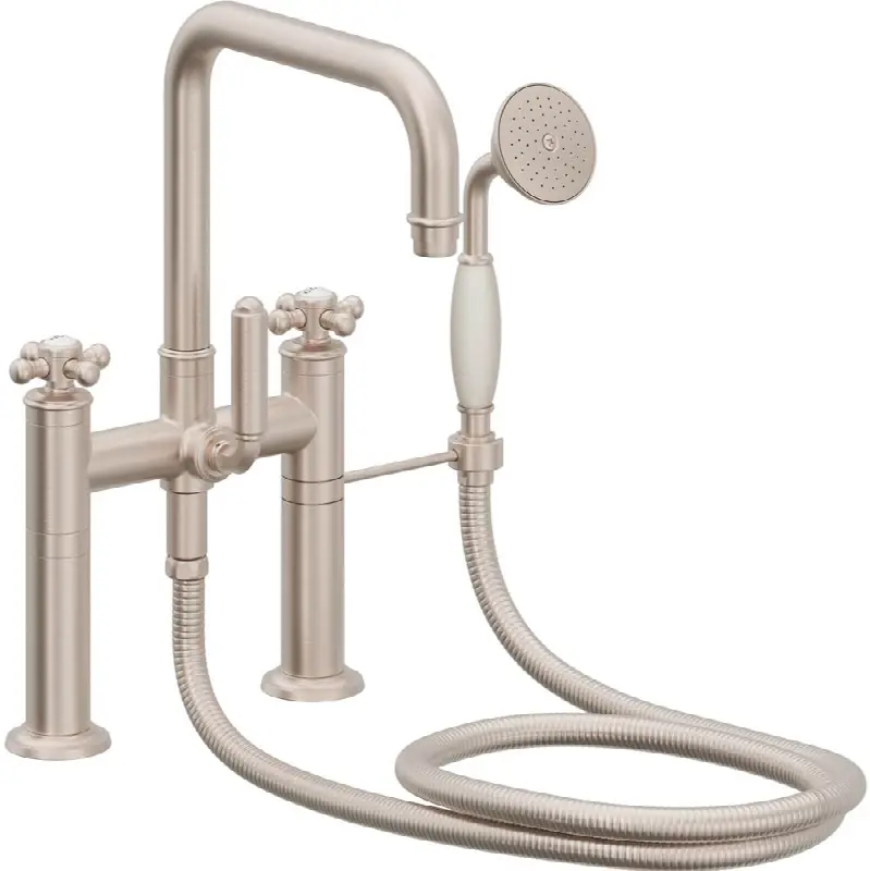 Traditional Deck Mount Tub Filler - Quad Spout