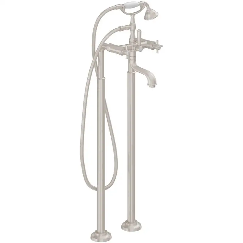 Contemporary Deck Mount Tub Filler - Quad Spout